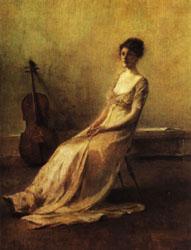 Thomas Dewing The Musician oil painting image